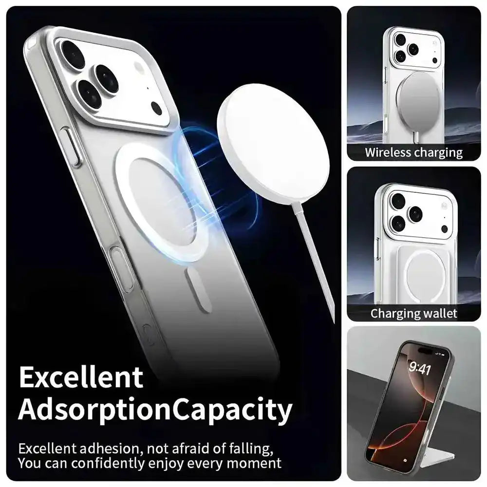 High Quality Acrylic + TPU Hybrid Transparent Case Cover With Magnetic Ring for iPhone 17 Pro Max Redefine