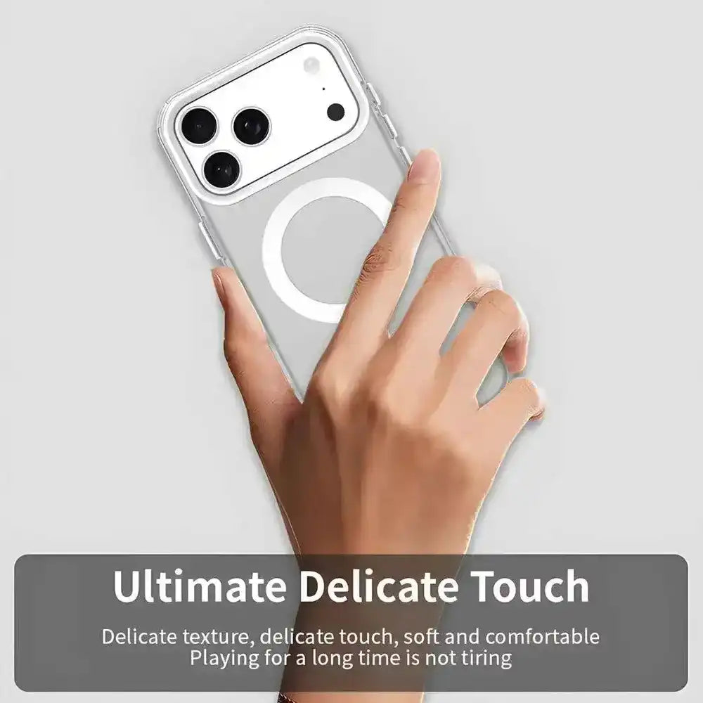 High Quality Acrylic + TPU Hybrid Transparent Case Cover With Magnetic Ring for iPhone 17 Pro Redefine