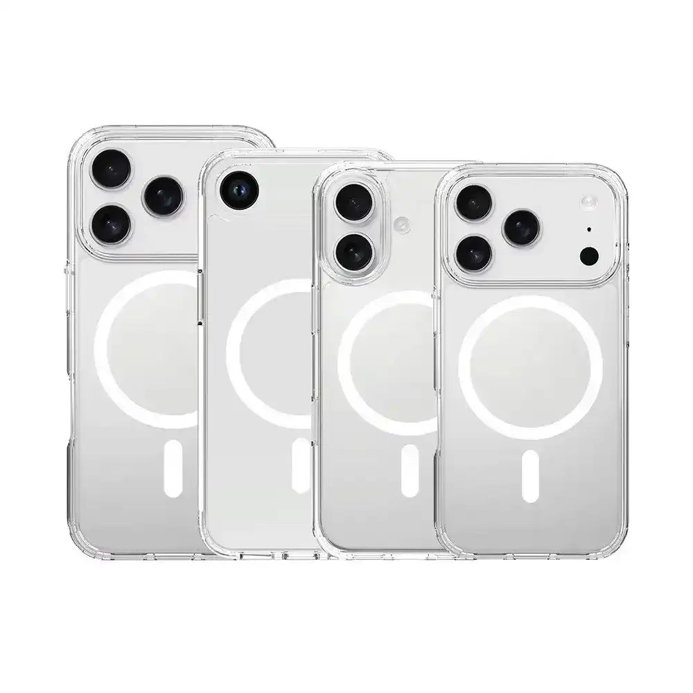 High Quality Acrylic + TPU Hybrid Transparent Case Cover With Magnetic Ring for iPhone 17 Pro Redefine