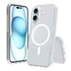 High Quality Acrylic + TPU Hybrid Transparent Case Cover With Magnetic Ring for iPhone 17