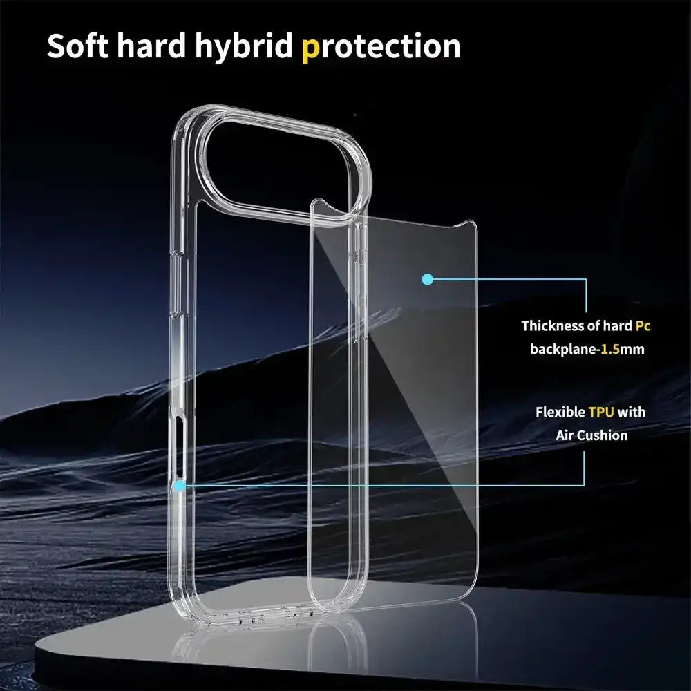 High Quality Acrylic + TPU Hybrid Transparent Case Cover for iPhone 17 Air Redefine