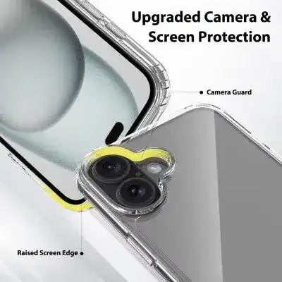 High Quality Acrylic + TPU Hybrid Transparent Case for iPhone 16 Plus Redefine