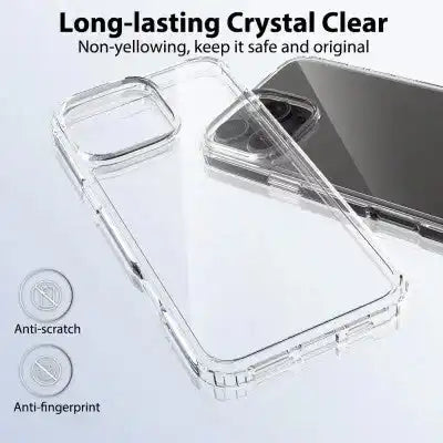 High Quality Acrylic + TPU Hybrid Transparent Case for iPhone 16 Pro Max Redefine