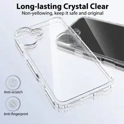 High Quality Acrylic + TPU Hybrid Transparent Case for iPhone 16 Redefine