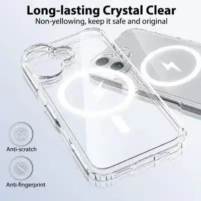 High Quality Acrylic + TPU Hybrid Transparent Magsafe Case for iPhone 16 Plus Redefine
