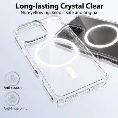 High Quality Acrylic + TPU Hybrid Transparent Magsafe Case for iPhone 16 Pro Redefine