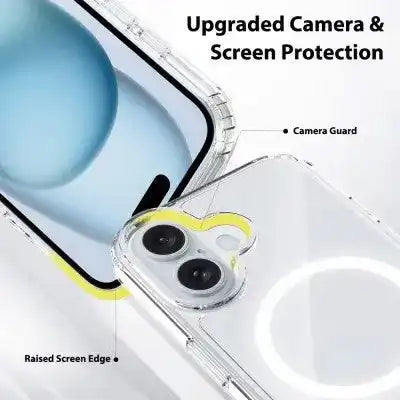 High Quality Acrylic + TPU Hybrid Transparent Magsafe Case for iPhone 16e Redefine