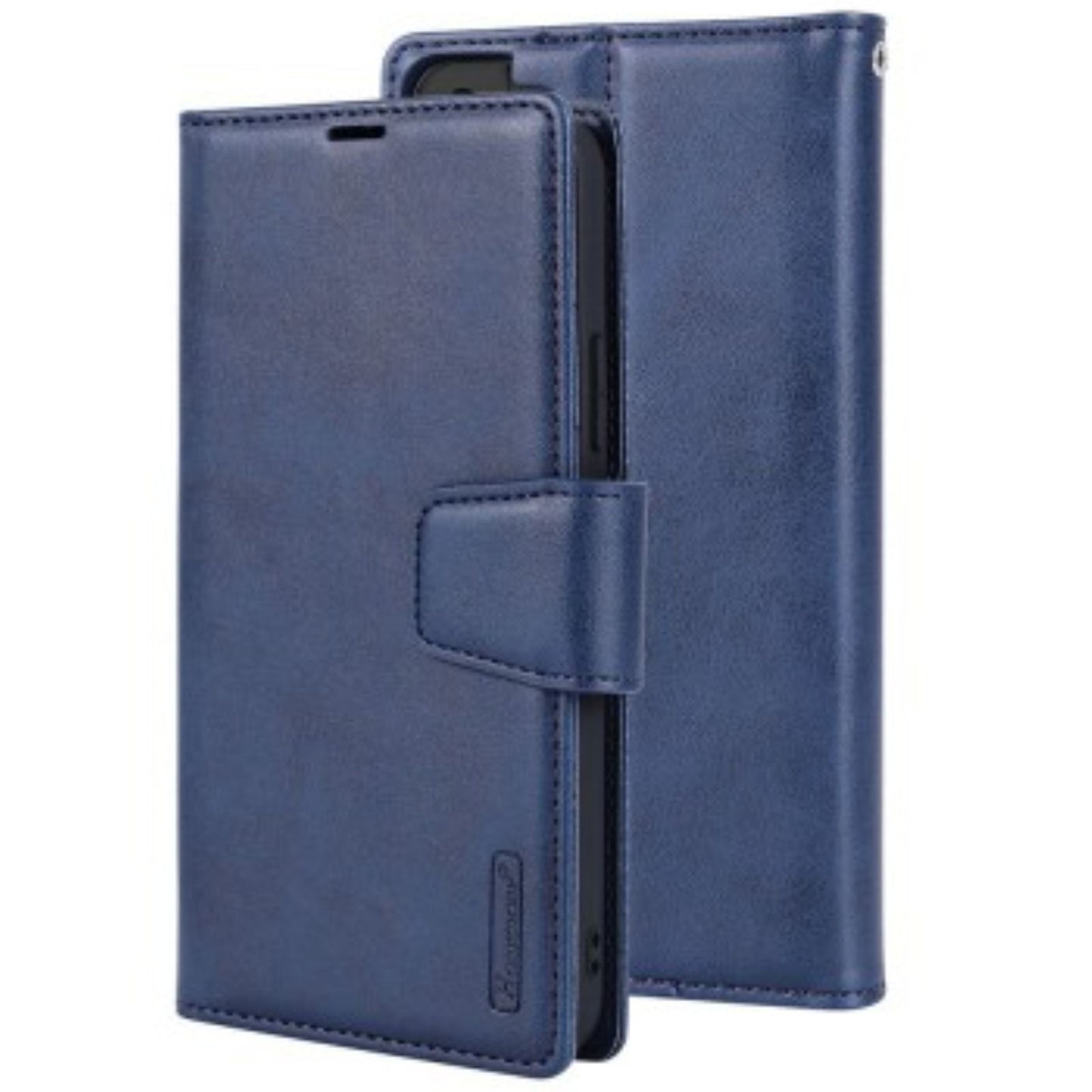 Hanman 2 in 1 Detachable Magnetic Flip Leather Wallet Cover Case for Samsung Galaxy S25-Navy