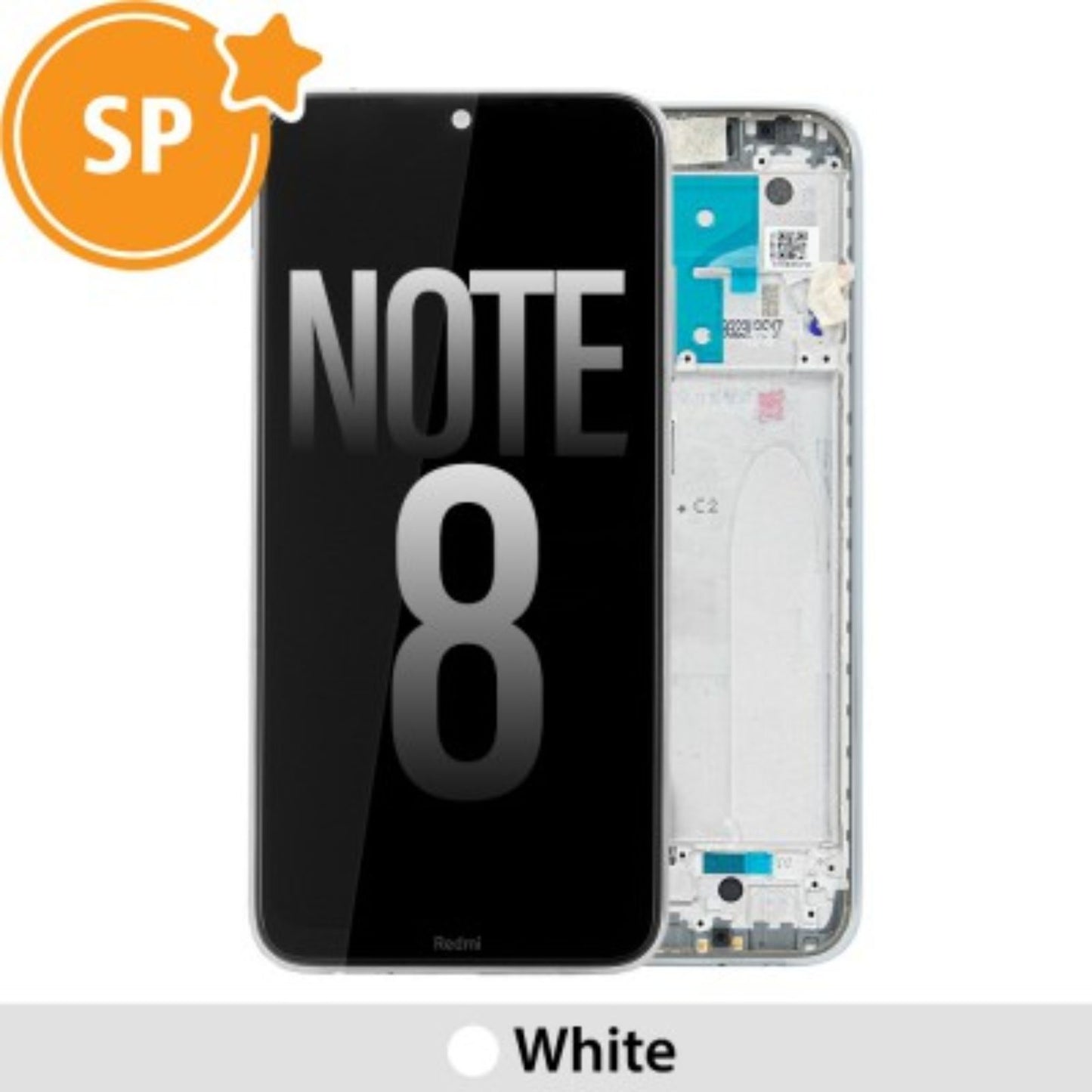 Xiaomi Redmi Note 8 LCD Screen Digitizer 5600040C3J00 (Service Pack)-White