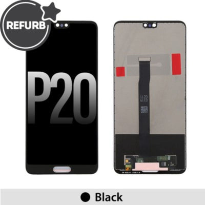 REFURB LCD Screen Repair for Huawei P20 Screen without Frame -Black