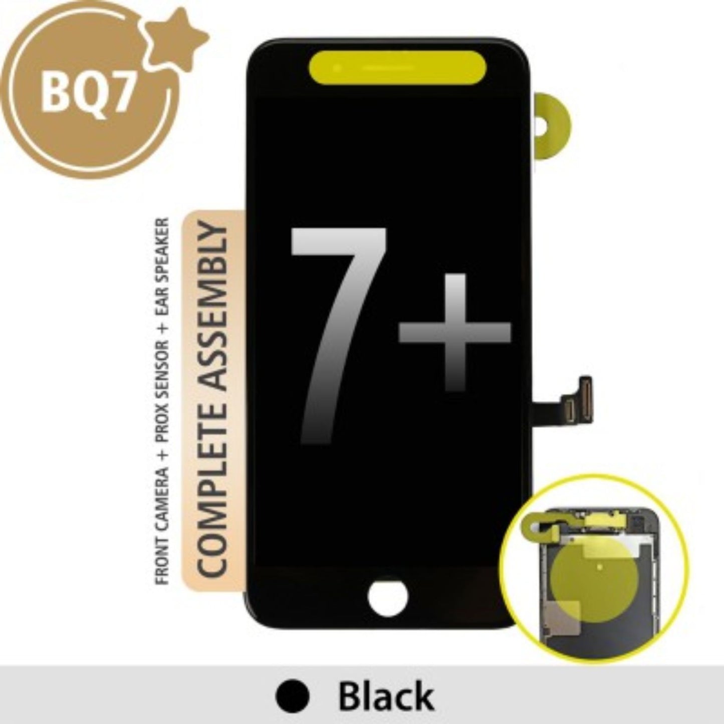 BQ7 INCELLL LCD Screen Repair for iPhone 7 Plus Screen -Black