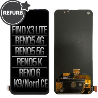 REFURB LCD Screen Repair for OPPO Find X3 Lite Reno5 4G Reno5 5G Reno5 K Reno 6 K9