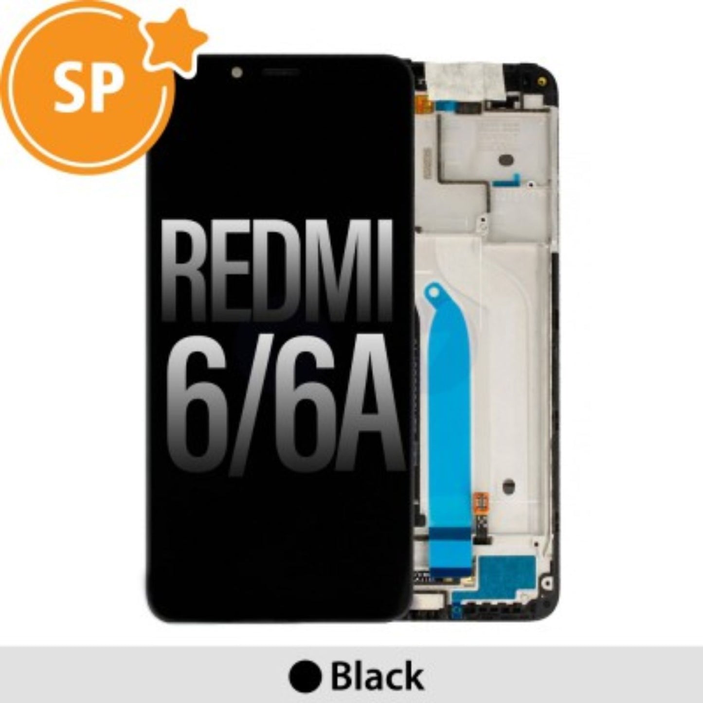 Xiaomi Redmi 6 6A LCD Screen Digitizer 560610038033 (Service Pack)-Black