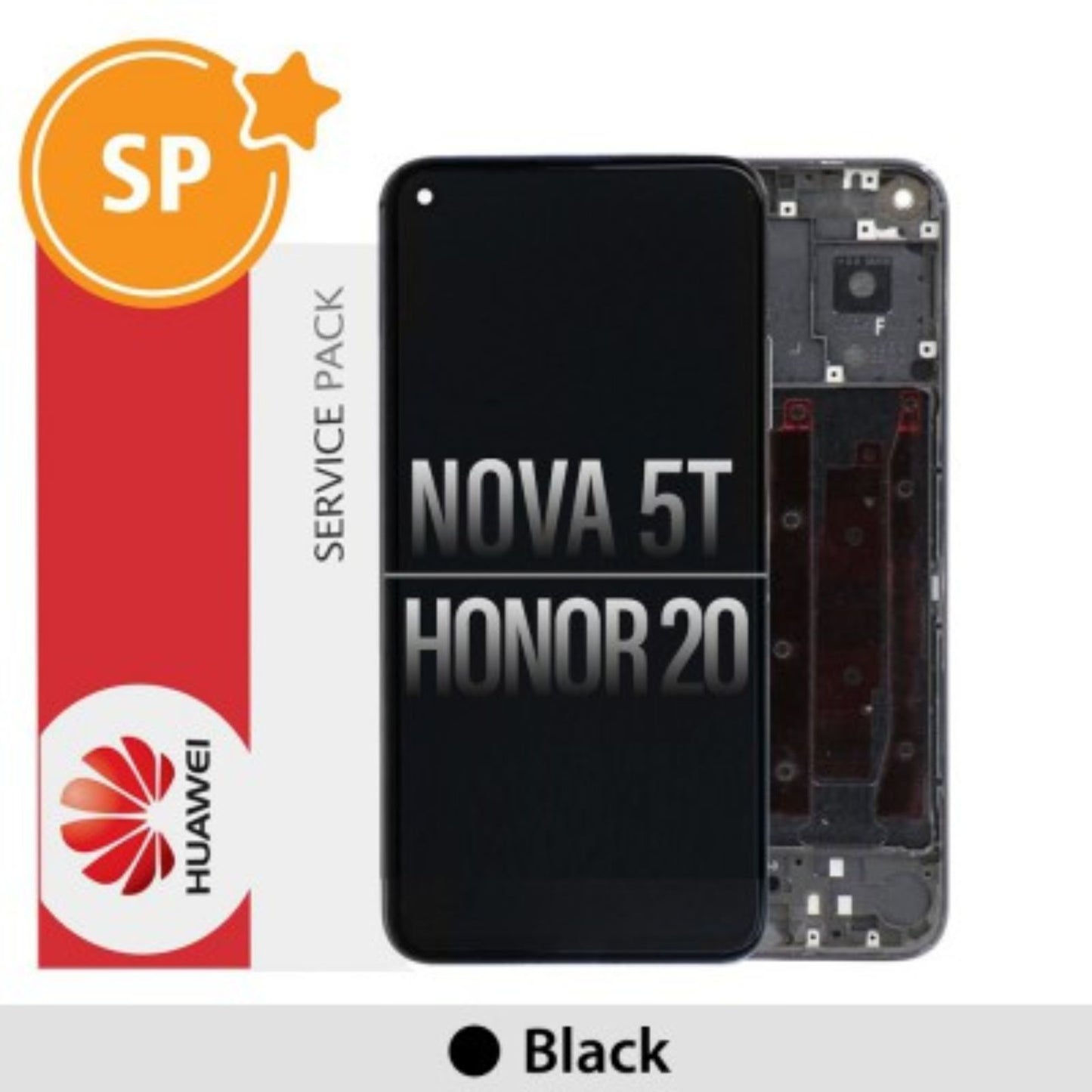 (Service Pack) LCD Screen Repair for Huawei Honor 20 nova 5T 02352TNQ -Black