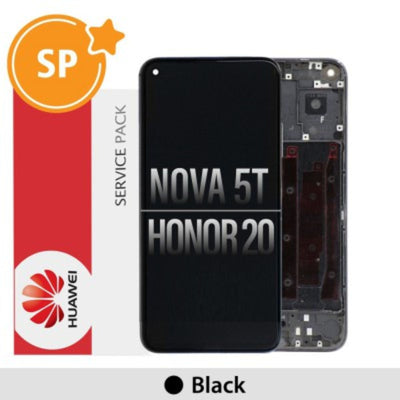 (Service Pack) LCD Screen Repair for Huawei Honor 20 nova 5T 02352TNQ -Black