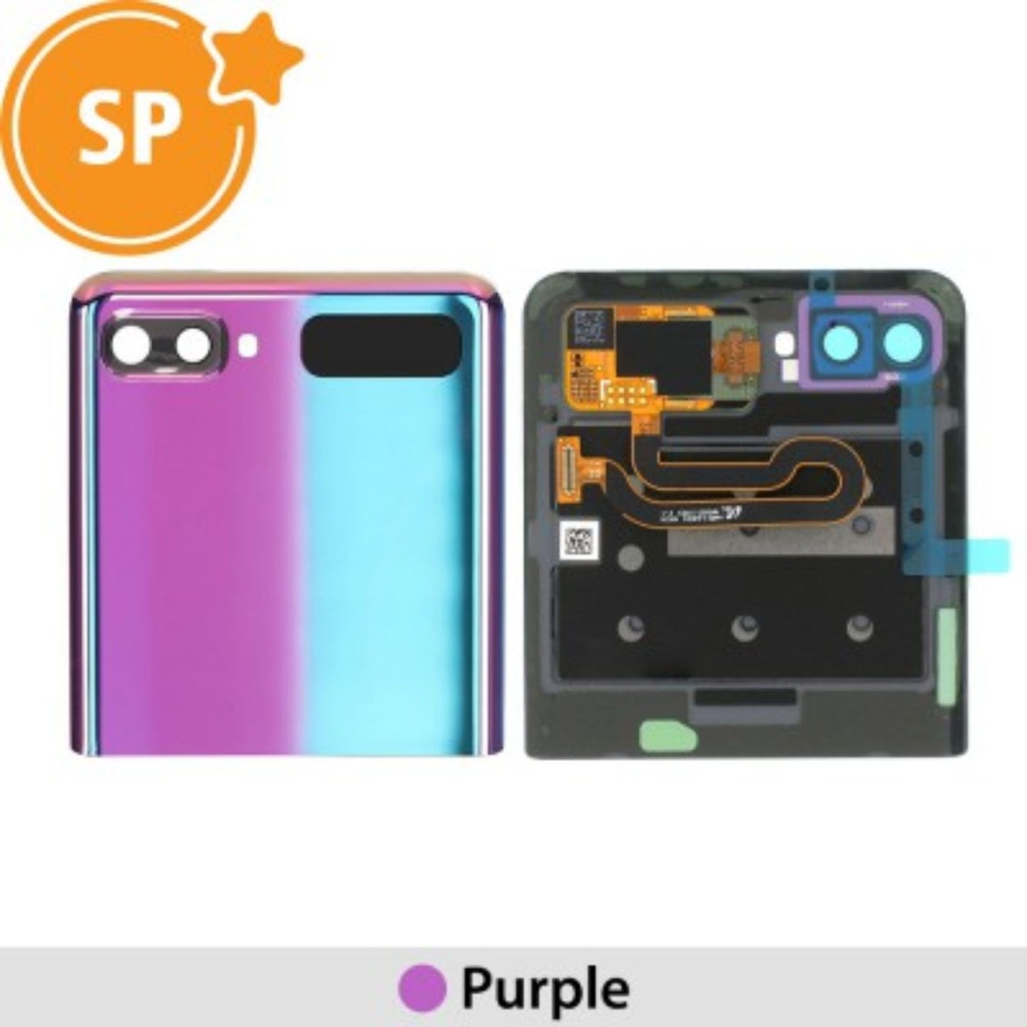 Samsung Galaxy Z Flip F700F Outer LCD Screen Replacement GH96-13380B (Service Pack)-Purple