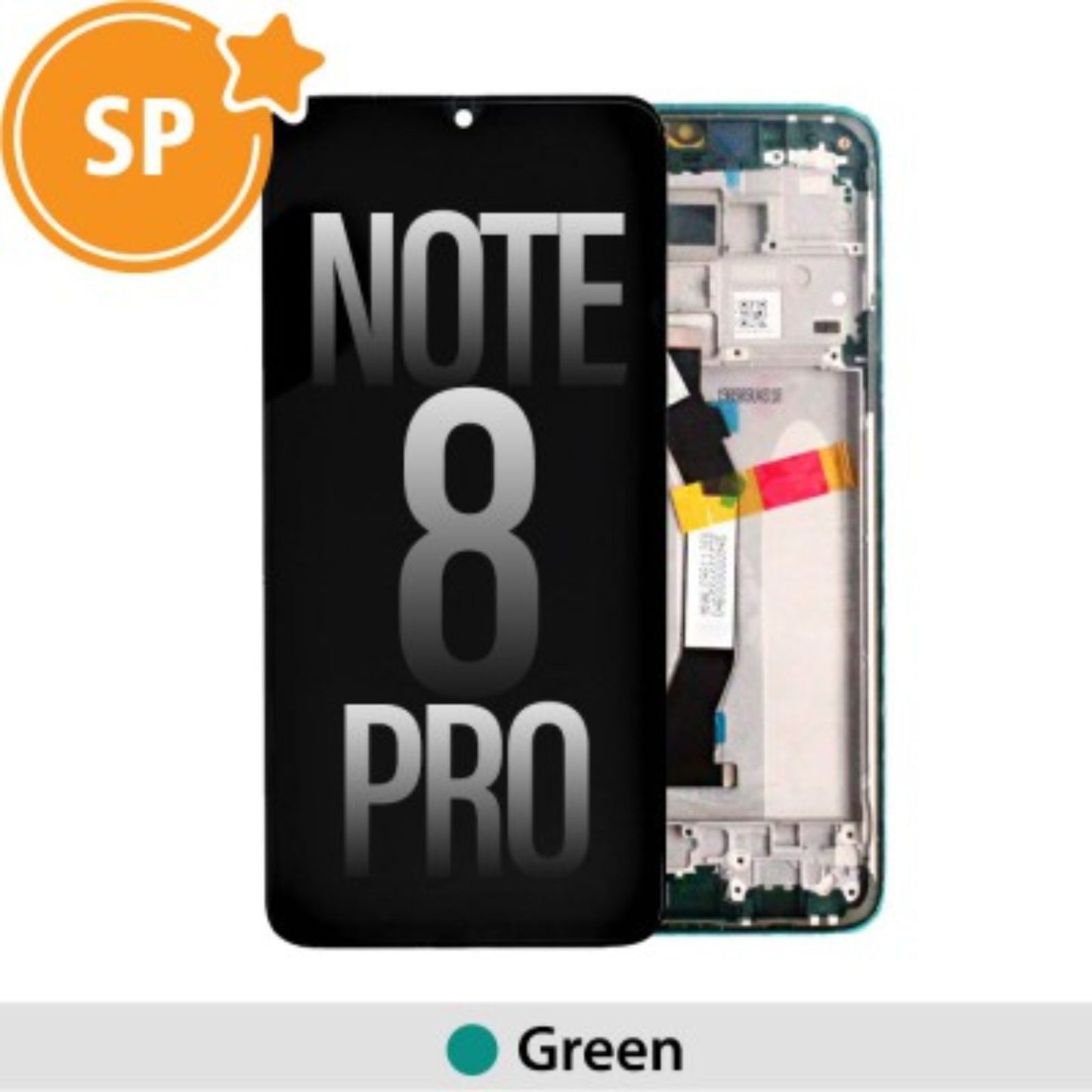 Xiaomi Redmi Note 8 Pro LCD Screen Digitizer 56000400G700 (Service Pack)-Green