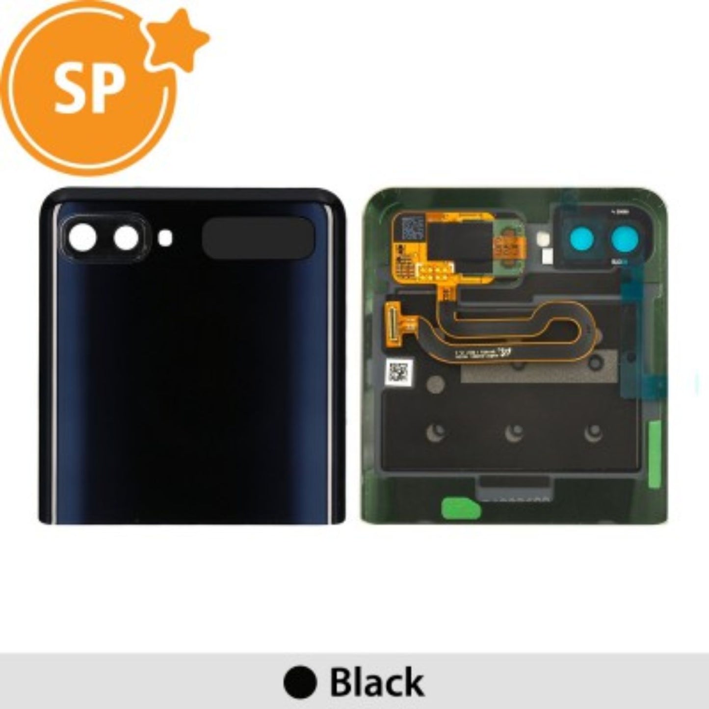 Samsung Galaxy Z Flip F700F Outer LCD Screen Replacement GH96-13380A (Service Pack)-Black