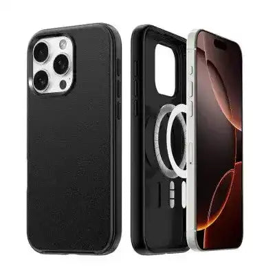 Hybrid Beatles Shockproof Case Cover with Magnetic Ring for iPhone 16 Pro Shockproof