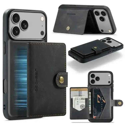 JEEHOOD J01 Retro Magnetic Detachable Wallet Phone Case