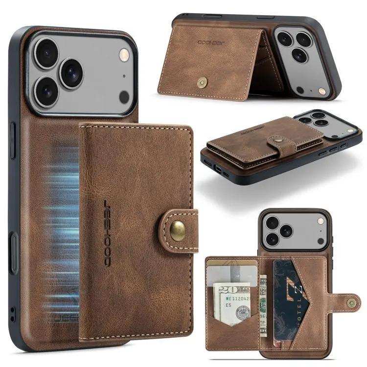 JEEHOOD J01 Retro Magnetic Detachable Wallet Phone Case JEEHOOD