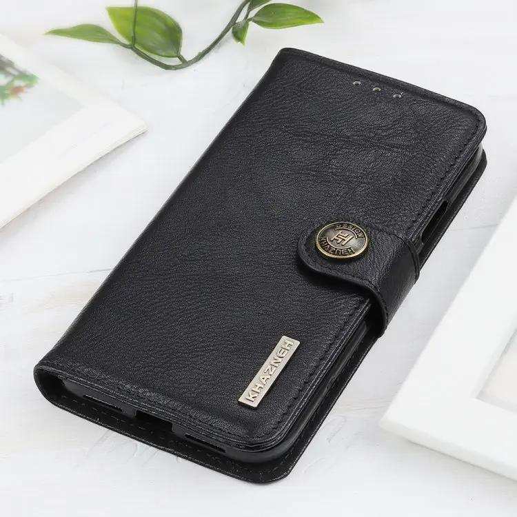 KHAZNEH Cowhide Texture Horizontal Flip Leather Phone Case MyMobile