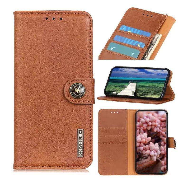 KHAZNEH Cowhide Texture Horizontal Flip Leather Phone Case MyMobile