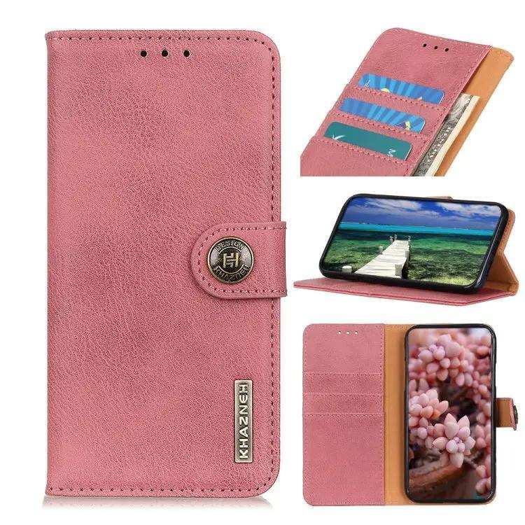 KHAZNEH Cowhide Texture Horizontal Flip Leather Phone Case MyMobile