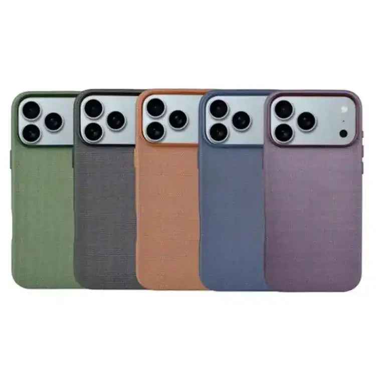Kalebol Fabric-Textured Perforated MagSafe PC Phone Case