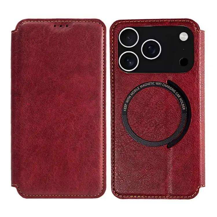Kalebol Flip Card Slot MagSafe Leather Phone Case Kalebol