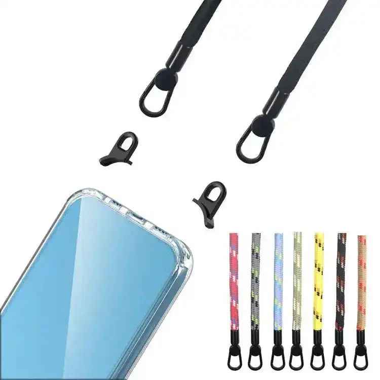 Kalebol Minimalist High Transparency Multi Color Lanyard Hole Phone Case
