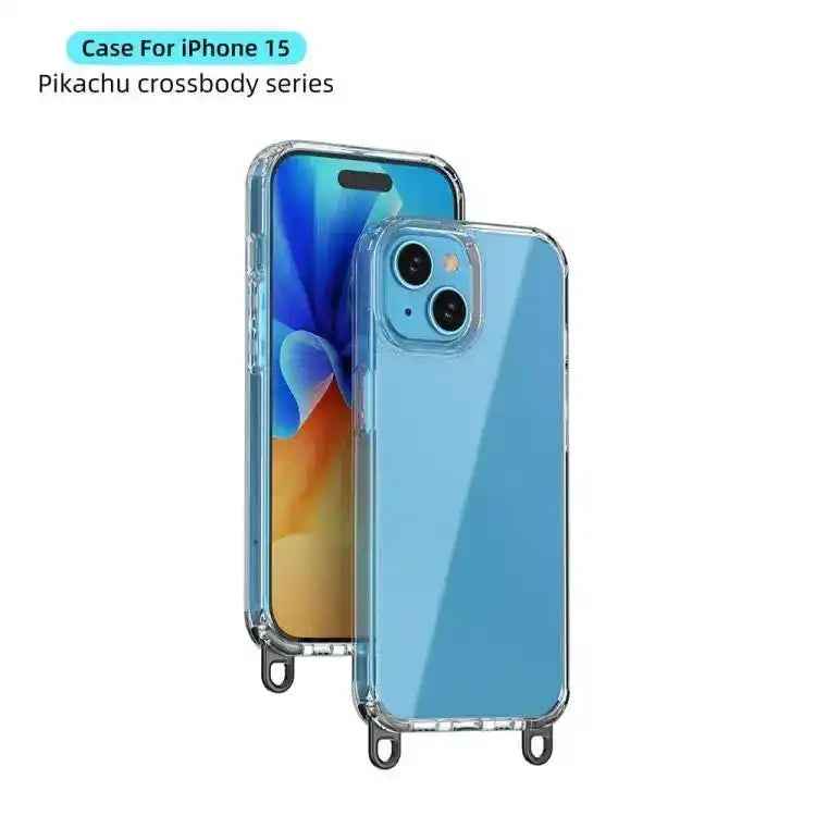 Kalebol Minimalist High Transparency Multi Color Lanyard Hole Phone Case