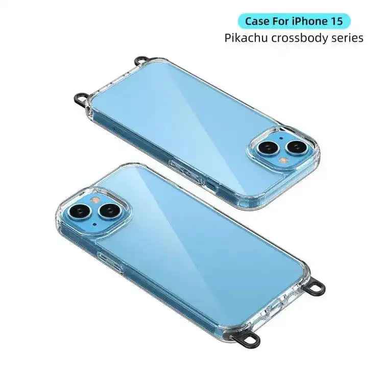 Kalebol Minimalist High Transparency Multi Color Lanyard Hole Phone Case