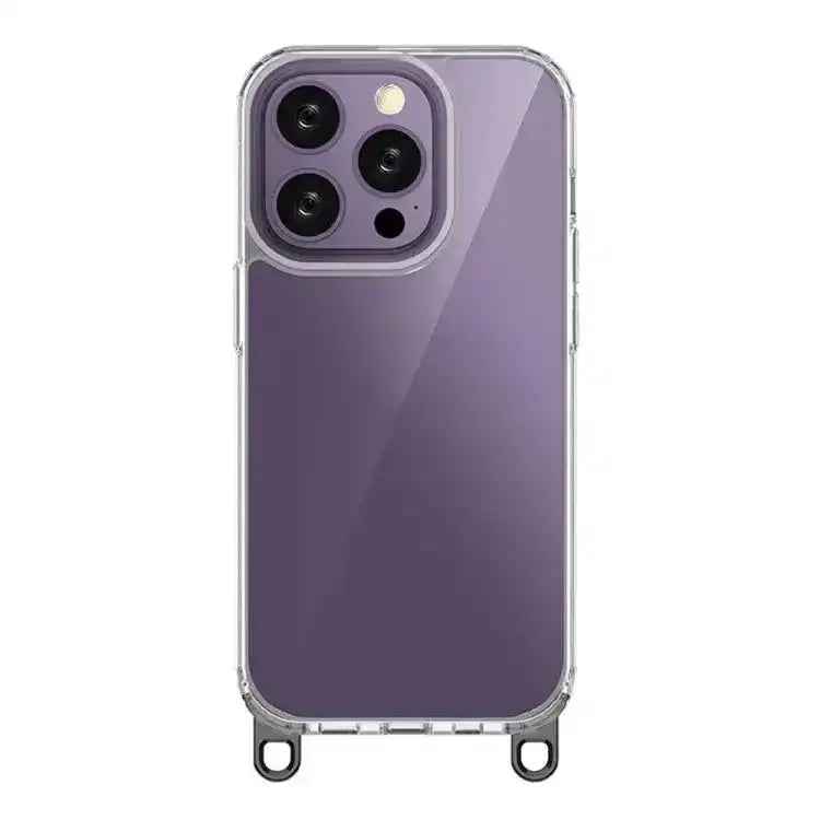 Kalebol Minimalist High Transparency Multi Color Lanyard Hole Phone Case