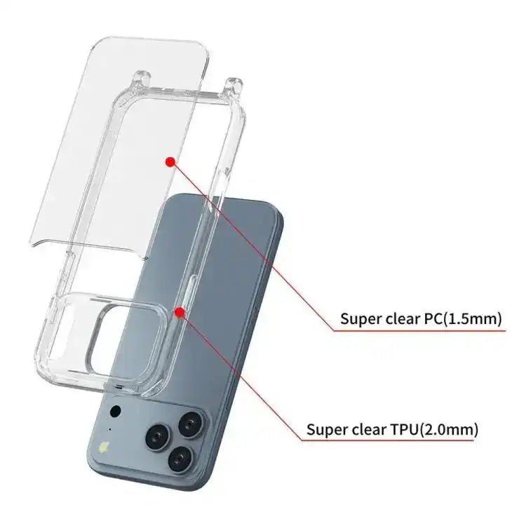 Kalebol Minimalist Transparent Lanyard Integrated Phone Case Kalebol