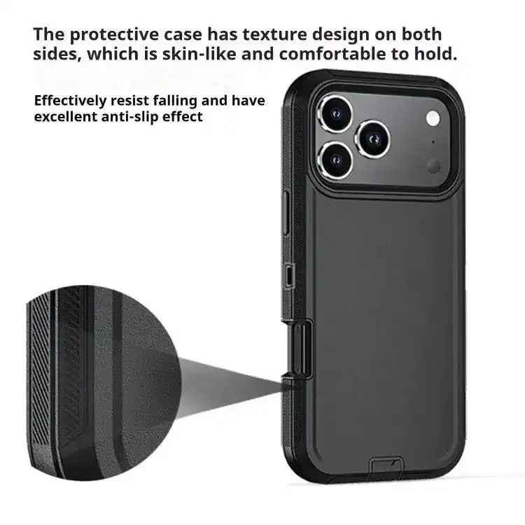 Kalebol Shockproof PC Hybrid TPU Phone Case with Back Clip