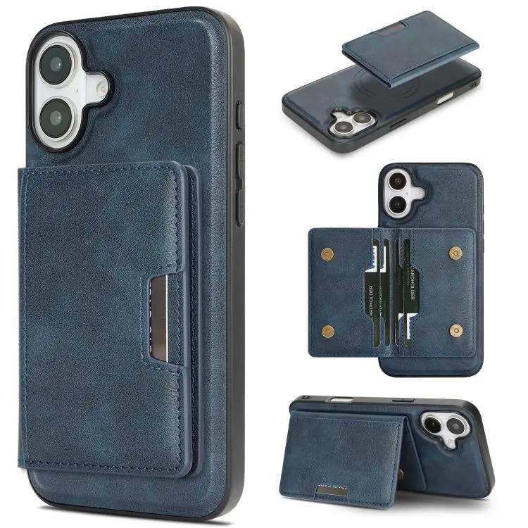 Kalebol Strong MagSafe Magnetic Two-Fold Card Bag Leather Phone Case Kalebol