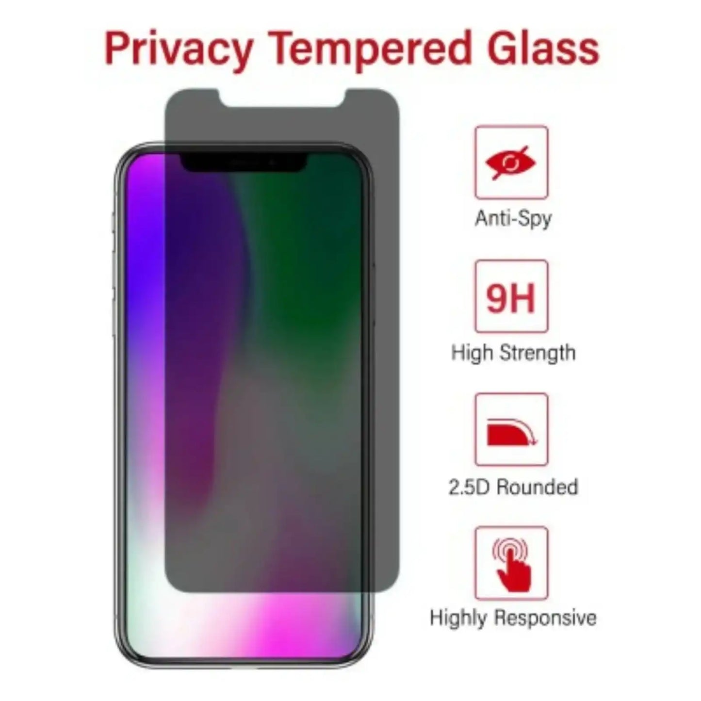 Kinglas 10 Packs Privacy Tempered Glass Screen Protector For iPhone 13 mini Kinglas