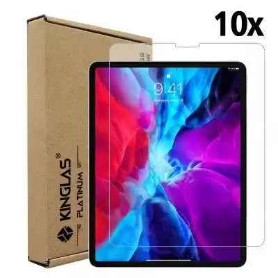 Kinglas 10 Packs Tempered Glass Screen Protector For iPad Pro 12.9 (2018) 12.9 (2020) 12.9 (2021) (with Wholesale Package)