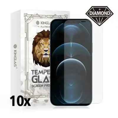 Kinglas 10 Packs Tempered Glass Screen Protector For iPhone 12 Pro Max (Diamond Glass & Japan Glue Upgrade) Kinglas