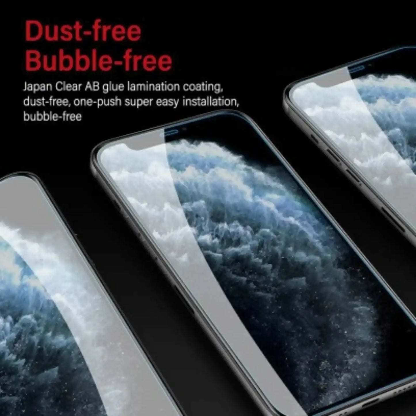 Kinglas 10 Packs Tempered Glass Screen Protector For iPhone X XS 11 Pro (Diamond Glass & Japan Glue Upgrade) Kinglas