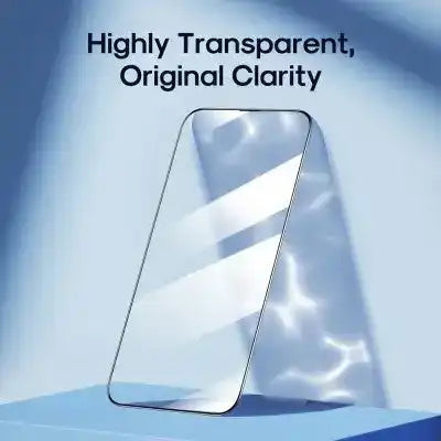 Kinglas 2.5D Full Coverage Silk Printing Black Edge Tempered Glass Screen Protector for iPhone 16 Kinglas