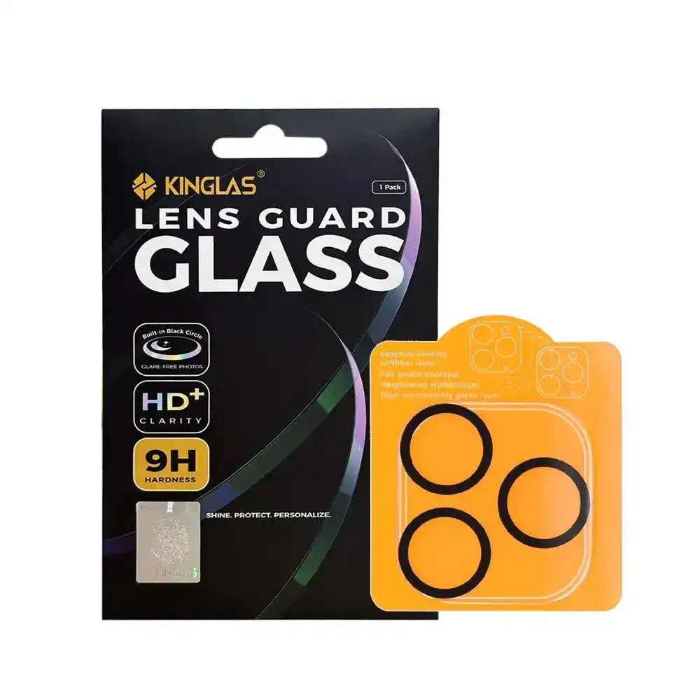 Kinglas 3D Partial Coverage Silk Printing Camera Lens Protector Film for iPhone 17 Pro / 17 Pro Max Kinglas