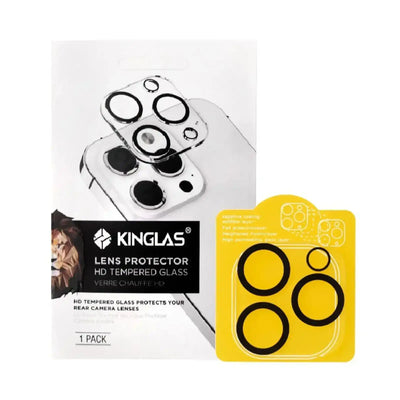 Kinglas 3D Silk Printing Camera Lens Protector Film for iPhone 16 Pro / 16 Pro Max / 14 Pro / 14 Pro Max Kinglas