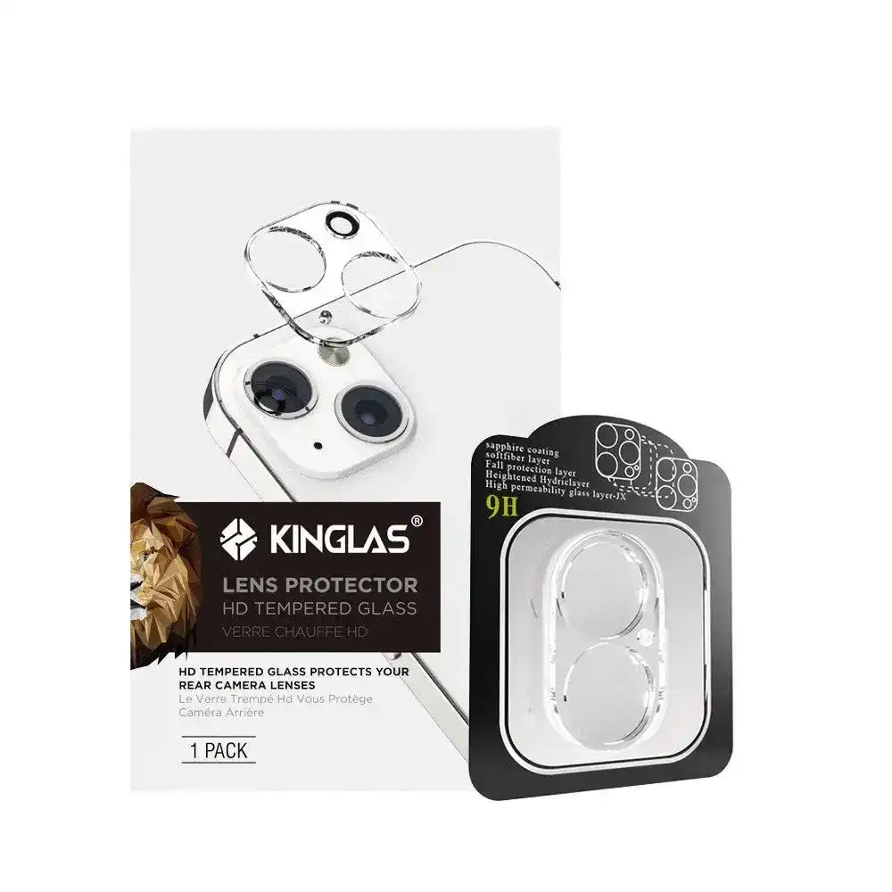 Kinglas 3D Transparent Camera Lens Protector Film for iPhone 16 / 16 Plus Kinglas