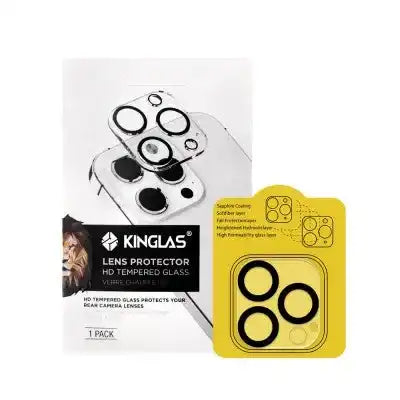 Kinglas Back Camera Lens HD Tempered Glass+Black Circle for iPhone 12 Pro Kinglas