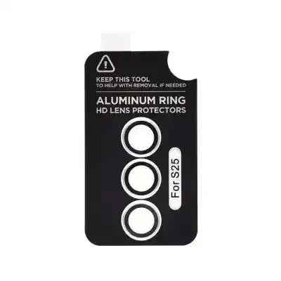 Kinglas Metal Ring HD Tempered Glass Camera Lens Protector Film for Samsung Galaxy S25 Plus