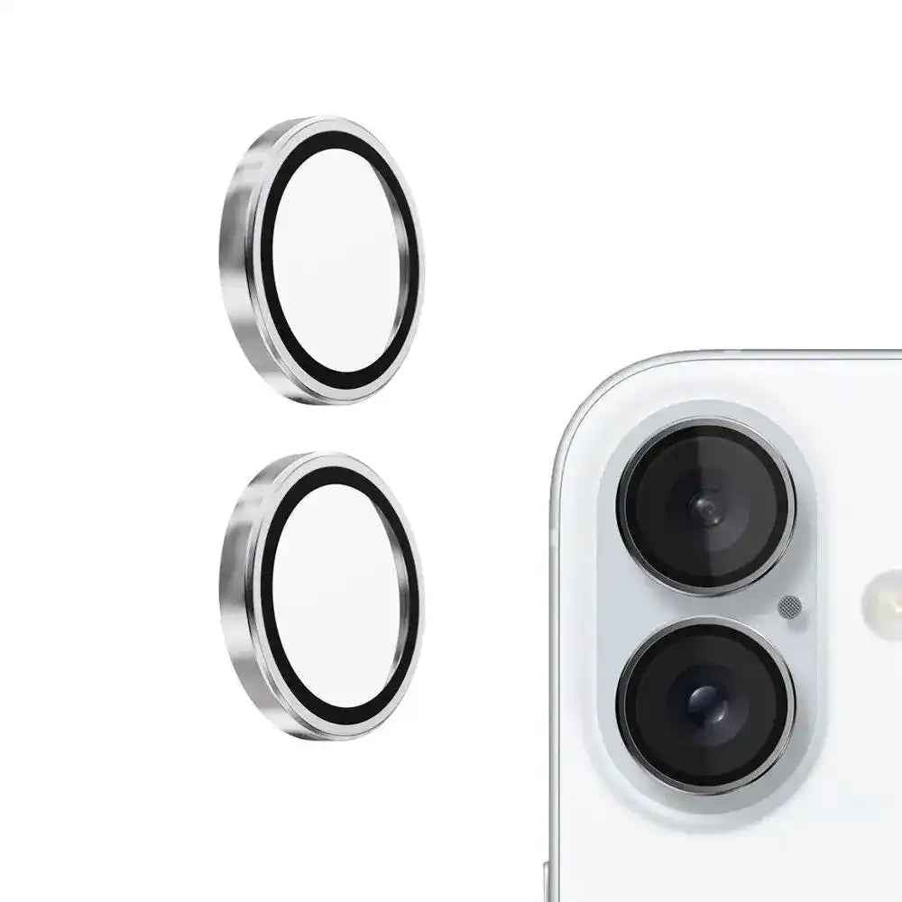 Kinglas Metal Ring HD Tempered Glass Camera Lens Protector Film for iPhone 17 Kinglas