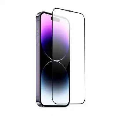 Kinglas Screen Printing Full Screen Black Edge Tempered Glass Screen Protector for iPhone 14 Pro Max Kinglas