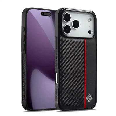 LC.IMEEKE 3 in 1 Carbon Fiber Texture Shockproof Phone Case LC.IMEEKE
